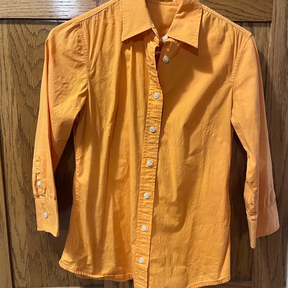 J. Crew Orange Button Down Shirt